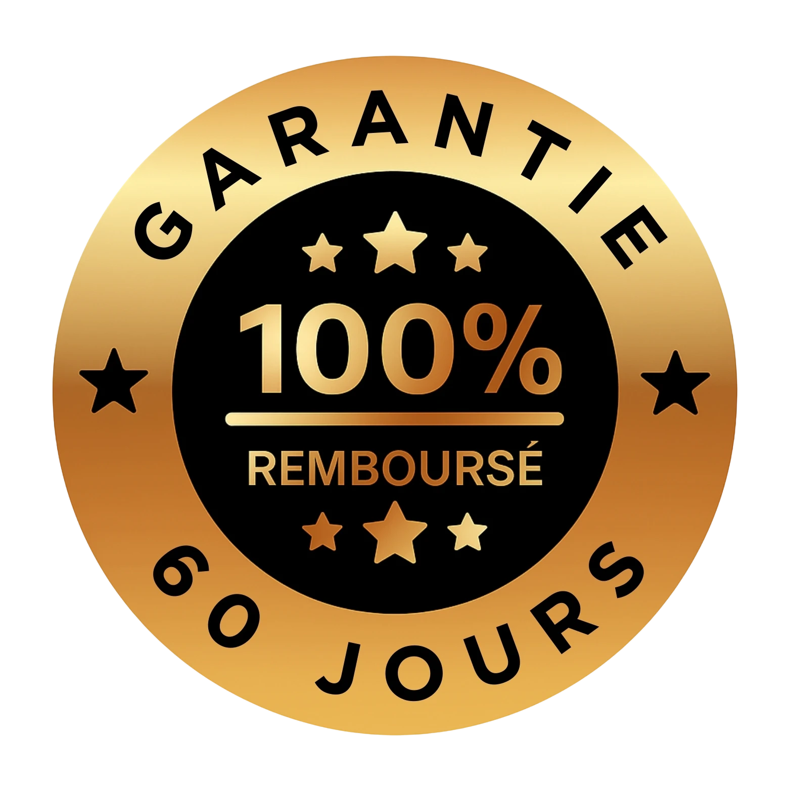 Toutes les commandes sont couvertes par notre garantie de remboursement de 60 jours.